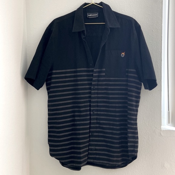The Hundreds Short Sleeve Striped Button Down - Picture 2 of 5